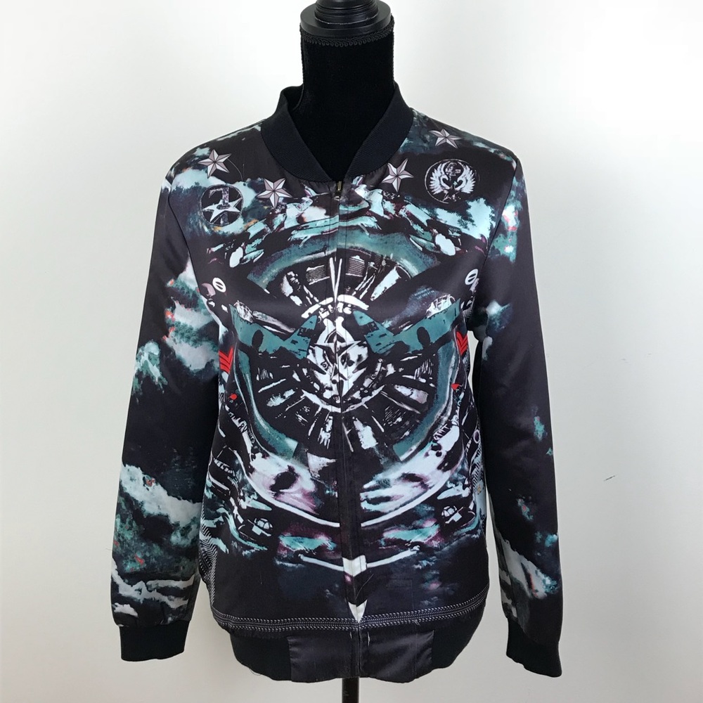Bench satin bomber jacket
